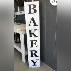 Large Kitchen Farmhouse Bakery Sign/ Vertical/